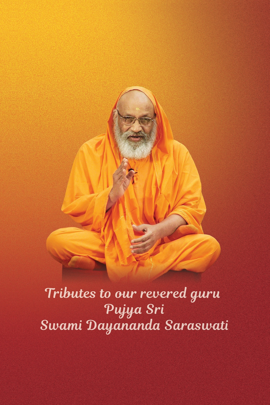 Pujya Swamiji Tribute Cover